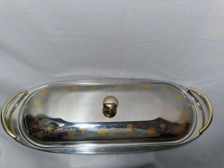 Vintage Italian Giorinox 18/10 Stainless Steel Serving Tray