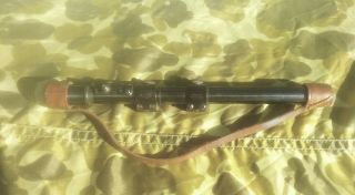 Vintage Weaver Model 330 3/4 " Sniper Rifle Scope W/ Tapered Post Reticle & Cover