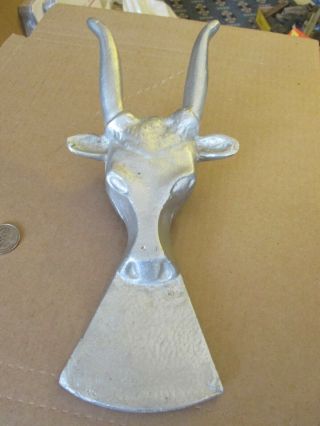 Cast Aluminum Long Horn Bull Head Boot Jack Puller