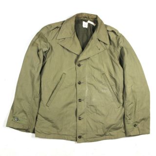 Us Army M1941 M41 Field Jacket Coat Od Poplin Wool Kersey Lining Identified