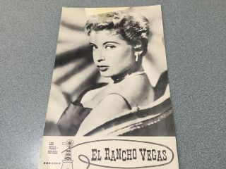 El Rancho Las Vegas Gloria Dehaven Post Card Sent By Her To Friend Text Signed