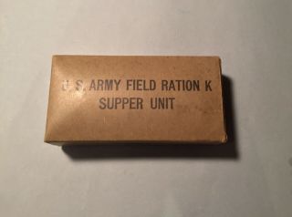 Us Army Usmc K Ration Supper Unit - 1942 To 1943