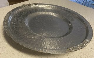 Hand Wrought Aluminum Lazy Susan Platter By Rodney Kent