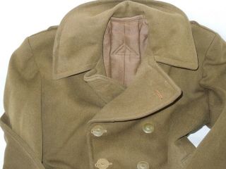 WWII US Army Brigadier General Named Doeskin Officer Overcoat 15th Army Group 2