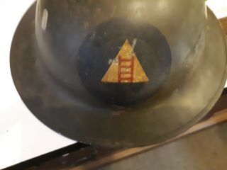 World War 2 Military Helmet w/ ladder insignia 2