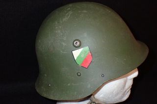 Ww2 Bulgarian M.  36 German Type Army Helmet W/ Liner & Decal - Scarce Vf