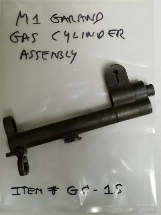 Us Gi M1 Garand Gas Cylinder Assembly.  Item Gc - 1s