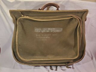Rare Ww2 Wwii Usaaf Army Air Forces Pilots Suitcase Bag Briefcase Mfg B - 4