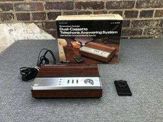 Vintage Radio Shack Duofone Tad - 312 Dual Cassette Answering Machine