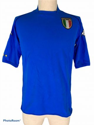 Vintage Italy World Cup 2002 Kappa Home Football Shirt Soccer Jersey Mens M