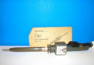 Vintage Heathkit Model Im - 5215 40kv High Voltage Probe Meter