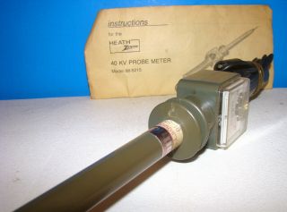 Vintage Heathkit Model IM - 5215 40KV High Voltage Probe Meter 3