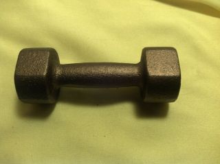 Vintage York Barbell Co.  USA Paperweight Cast Iron 2