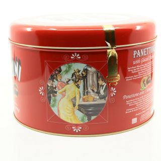 Sorini Panettone w/ Glazed Chestnuts Full Size Large Cake Tin Decorative 2004 2