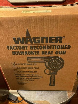 Vintage - Wagner Milwaukee 750 Reconditioned From Factory Heat Gun