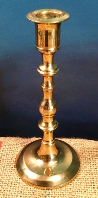Vintage Hampton Brass Candle Holder Candlestick Taper 7 " Tall 61675 Stamped