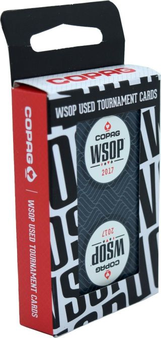2017 World Series Of Poker Copag Plastic Playing Cards Black Deck