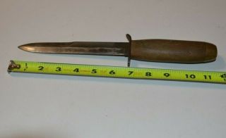 WWII US M3 Case Fighting Knife with Wood Handle M8 Sheath 3