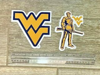 West Virginia Mountaineers (2 Magnets) For Refrigerator/toolbox/etc.