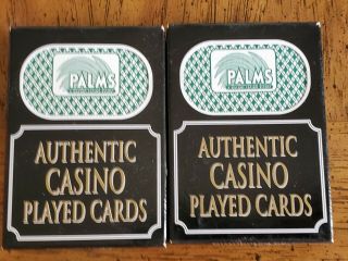 2 Decks Palms Casino Las Vegas Playing Cards.  In Casino.