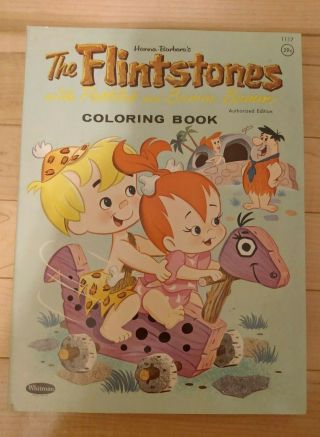 Vintage 1963 Flintstones Coloring Book Hanna Barbera