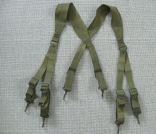 Us Army Ww2 M1936 Combat Suspenders Provisional Pattern O.  D.