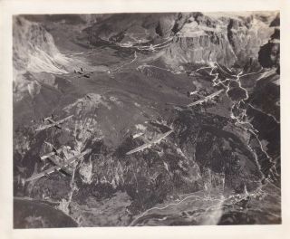 Wwii Aerial Photo Aaf 451st Bomb Group B - 24 Bombers Flight Formation 39