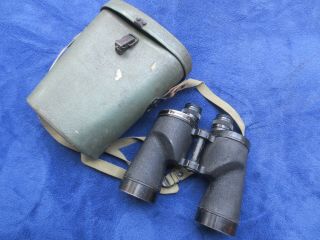 Ww2 Us Navy Military 7x50 Binoculars And M63a1 Case