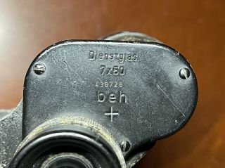 German Wwii Ww2 7x50 Binoculars Beh Leitz