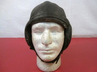 WWII US Army Air Force AAF Type A - 11 Leather Pilot Flying Helmet - Large 1944 2 2