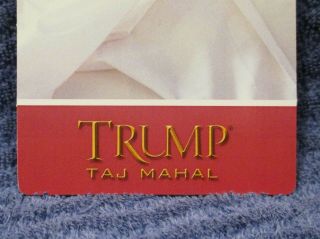 President Donald J.  Trump Taj Mahal Hotel - Casino " Do Not Disturb " Door Tag