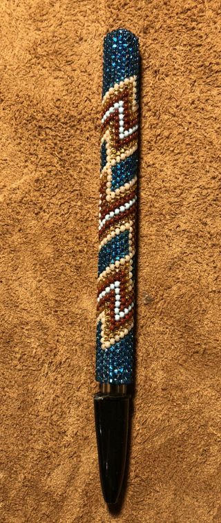 Totally Beautifully Colored Native American Lakota Sioux Beaded Pen