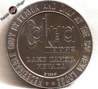 $1 Proof - Like Slot Token Cal Neva Lodge Casino 1966 Fm Lake Tahoe Coin
