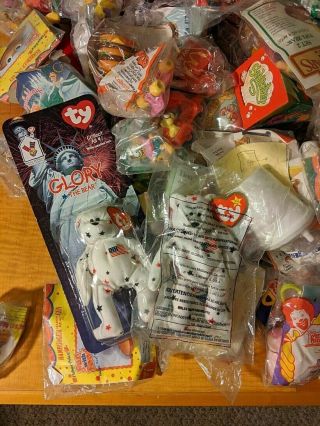 200 Vintage Mcdonald’s Happy Meal Play Food Toys Ty Glory Bear,  Many More $49