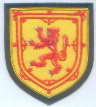 Royal Scottish Scotland Scots Clan Kingdom Lion Rampant Crest Heraldry Uk Patch