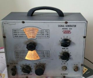 Eico Elec Instrument Co Signal Generator Model 324 Vntg Electronics Ser 56113