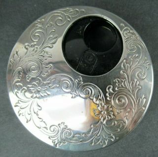 Vintage Kirk - Stieff Sterling Silver Repousse Perfume Atomizer Approx.  3 " Dia