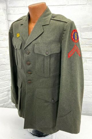 Wwii Us Marine Corps 6th Marine Division Enlisted Tunic
