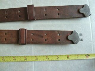 WWII US M1907 LEATHER SLING FOR M1 GARAND 1903 03A3 SPRINGFIELD MILSCO 1943 1907 3