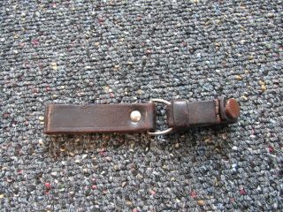 Wwii German Dagger Hanger Brown Leather Upper Part For Handle