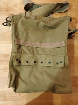 WW2 US Army Medic Bag/Pouch With Shoulder strap Showing Combat Use 2