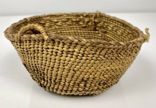 Antique Northwest Native American Soft Basket 4.  5” W X 2.  5”h