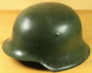 Wwii German Wehrmacht M42 Helmet From Battle Of Kurland