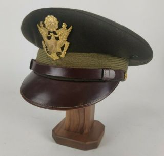 Wwii Ww2 Us Army Engineers Officer Visor Cap Hat Size 7 Named Art Caps Ny