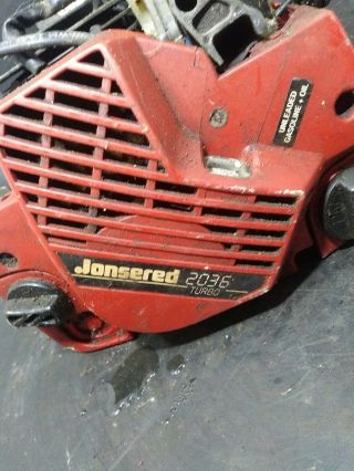 JONSERED 2036 Turbo VINTAGE Chainsaw ONLY Chain Saw 2