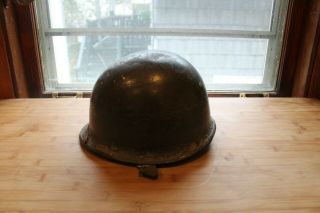 Wwii/korean War Us Army Gi Helmet W/ Liner Named