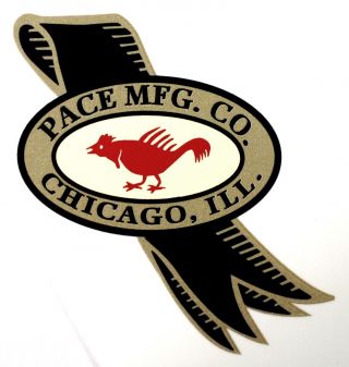 Pace Mfg.  Co Logo,  Dark Blue,  Slot Machine,  Coinop,  Water Slide Decal Ds 1014