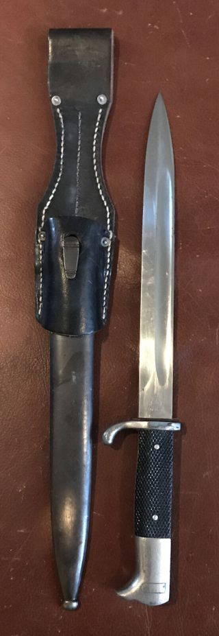Wwii German Alcoso Dress Bayonet With Scabbard In.