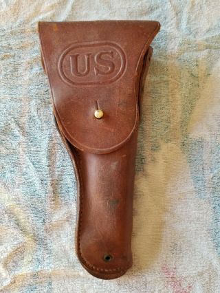 Wwii U.  S.  M1916.  45 Colt 1911 Leather Holster Craighead Denver