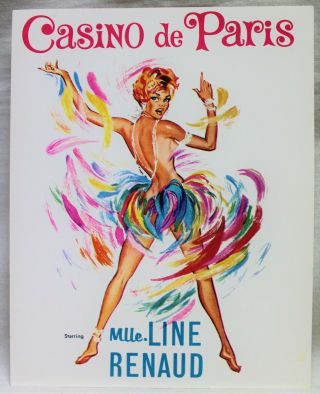 Dunes Hotel Las Vegas Show Program Casino De Paris Souvenir Show Postcard